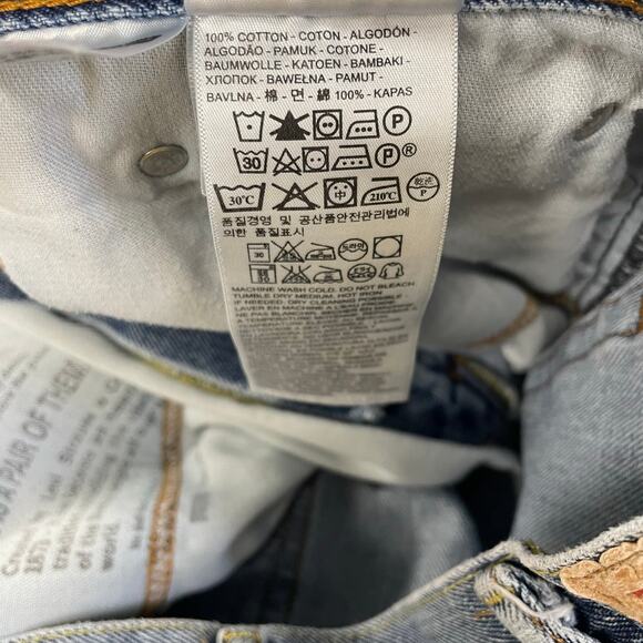 Levi's Light Wash Denim Straight Leg Jean Mens 38x30 - Picture 7 of 8